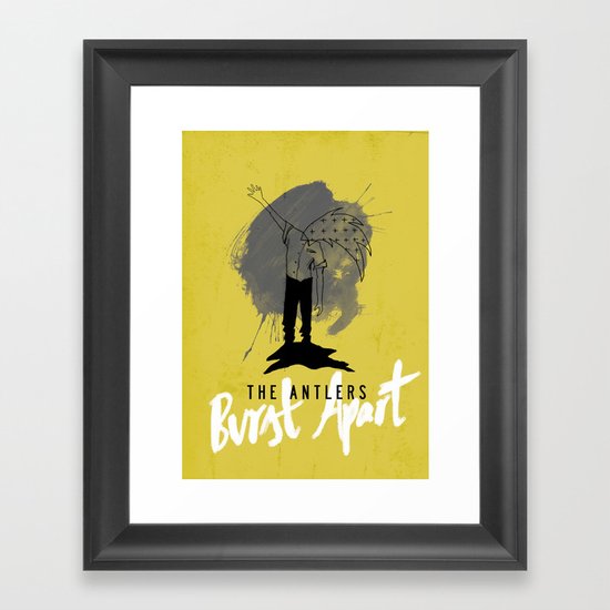 Burst Apart Framed Art Print
