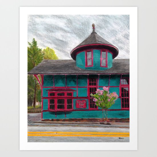 Inman Park Trolley Barn Atlanta Art Print By Atllandmarkart