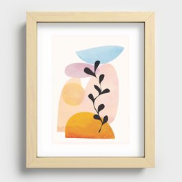 Abstract Shapes14 Recessed Framed Print