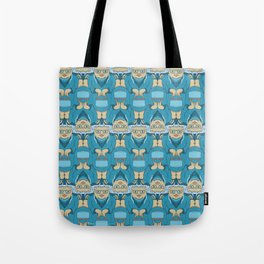 Blue Rinse with Handbag Tessellation Tote Bag