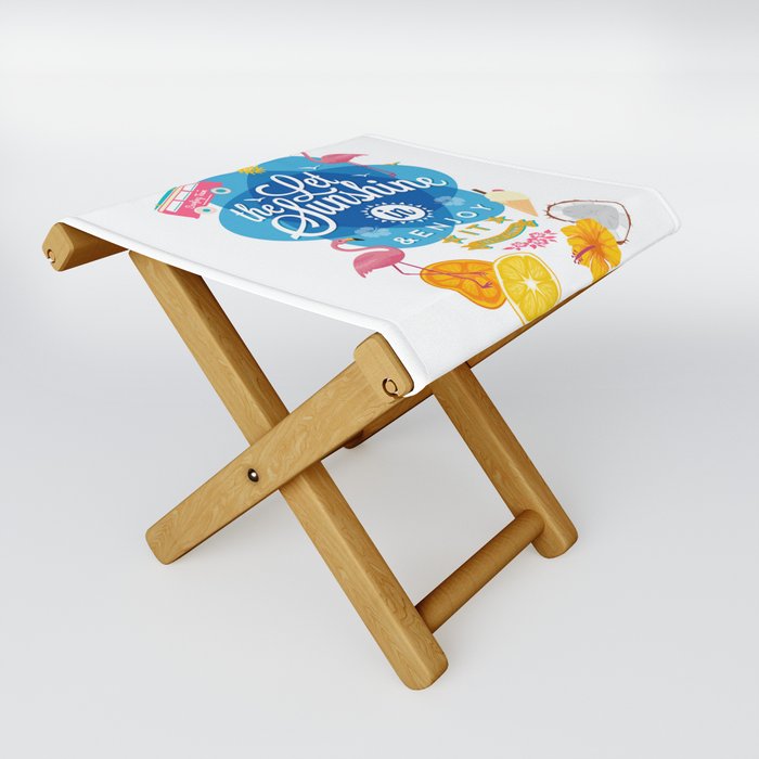 Let the Sunshine in No.2 Folding Stool