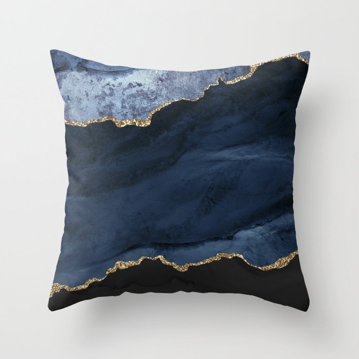 Marble throw top pillows