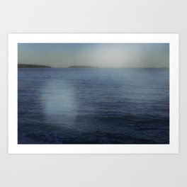 seascape abstract photograph no. 4 - long exposure coastal maine  Art Print