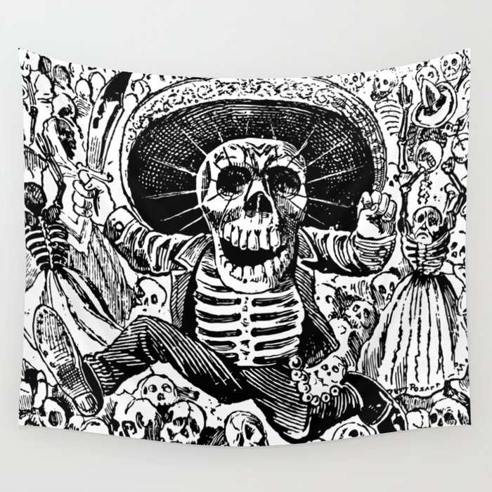 Dia de los muertos tapestry outlet