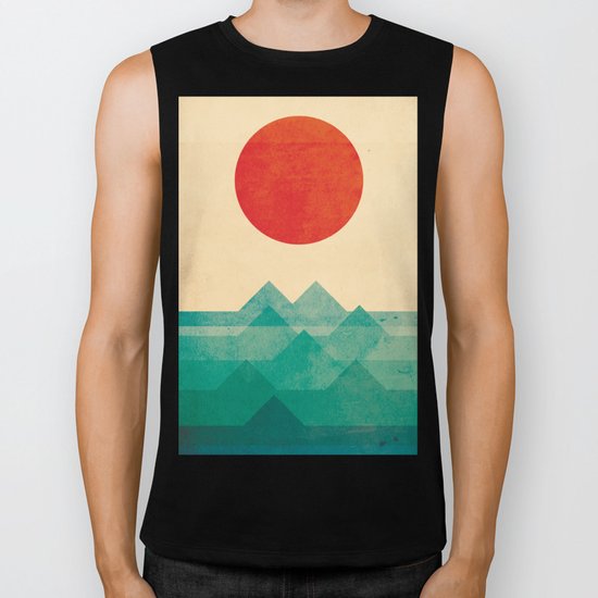 The ocean, the sea, the wave Biker Tank