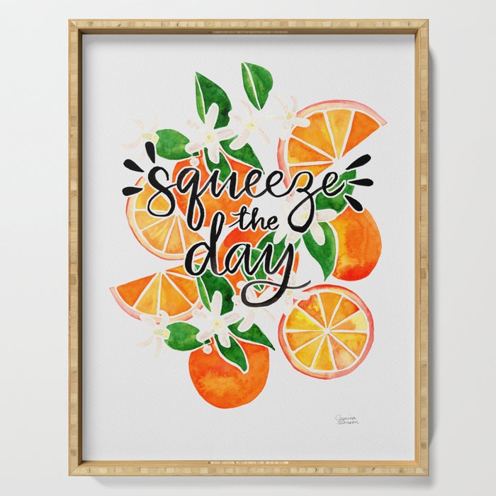 Squeeze the Day - Oranges Serving Tray