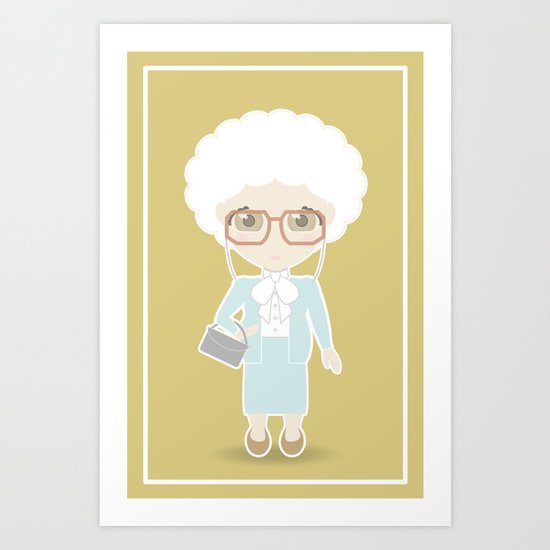 Girls in their Golden Years - Sophia Art Print