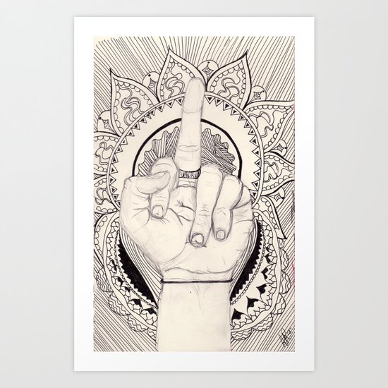 be your own god Art Print