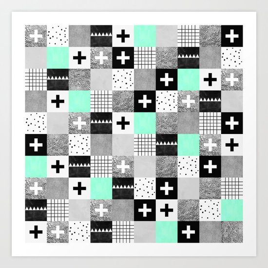 Squares 002 Art Print