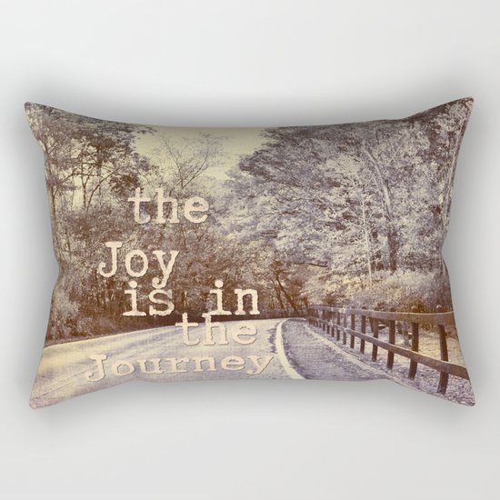 Road Trip - the joy is in the journey - Rectangular Pillow