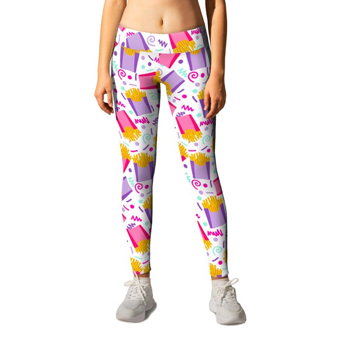 GIRLS' LONG LEGGINGS YELLOW FLUORESCENT