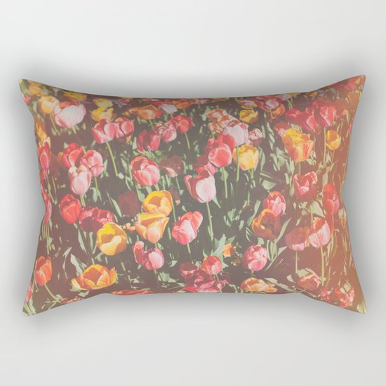Tulip Field Rectangular Pillow