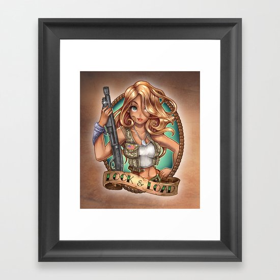 LOCK & LOAD Framed Art Print