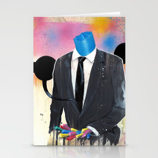 Plasticine man in a suit. Stationery Cards