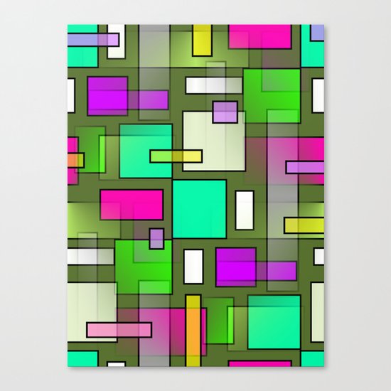 Color Structure Canvas Print