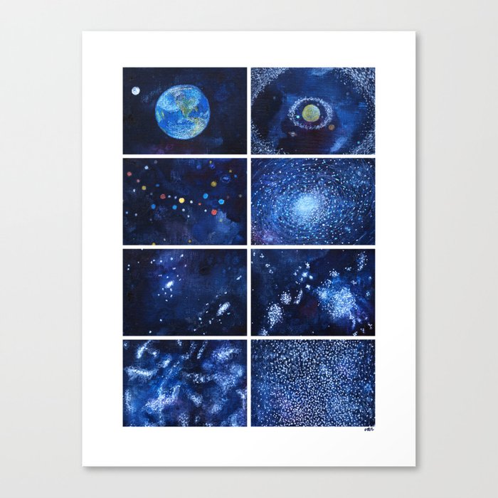 A quick view of the universe Canvas Print
