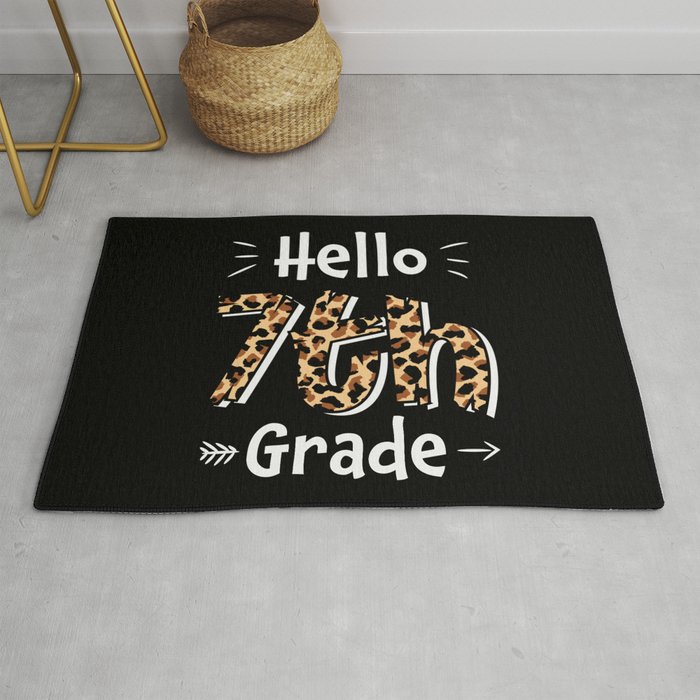 Hello 7th Grade Back To School Rug