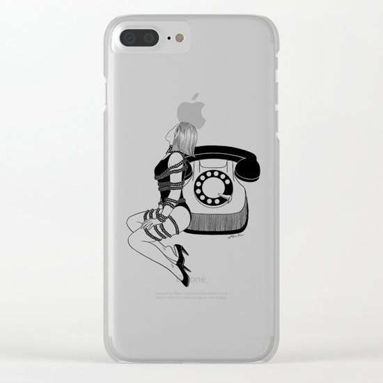 Waiting for your call Clear iPhone Case