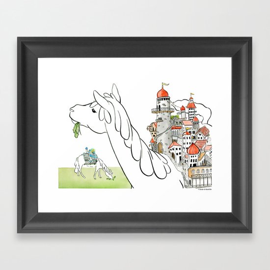 OneHorseTown Framed Art Print