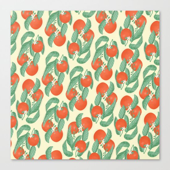 Orange Pattern Canvas Print