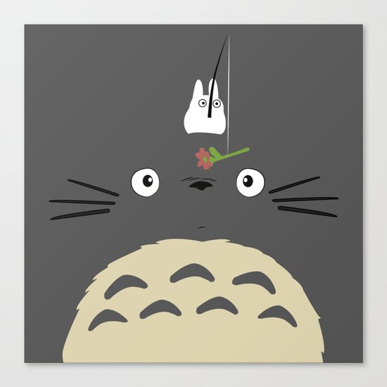 Cute Totoro Canvas Print