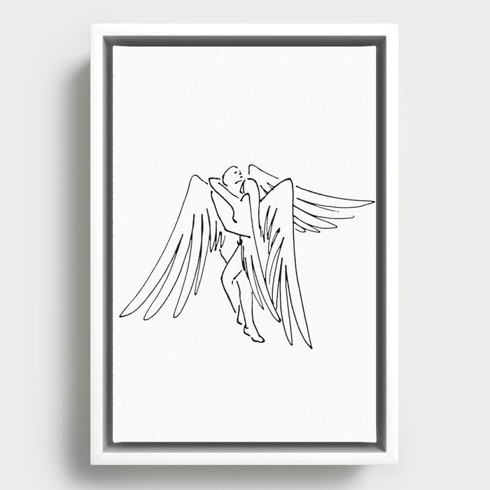 Wings of Love Framed Canvas