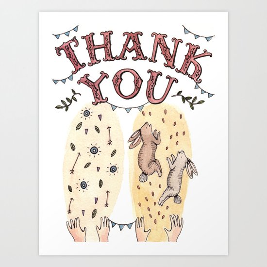 Thank You Art Print