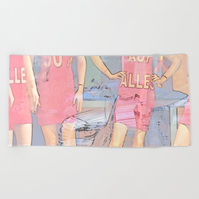 Sale In The Clothing Store Beach Towel