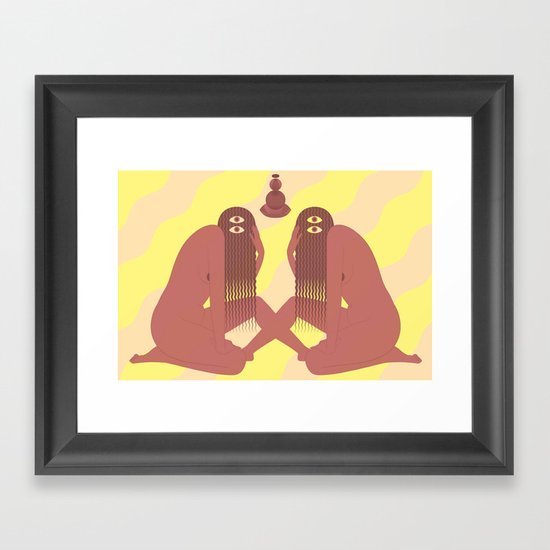 Your Eyes Overwhelm Me Framed Art Print
