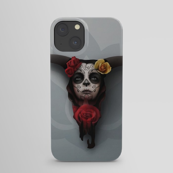 Skull and Roses: Day of the Dead iPhone Case