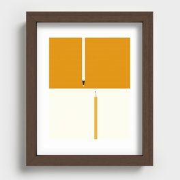 Two straight pencils 5 Recessed Framed Print