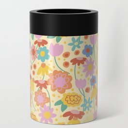 Floral pattern cream Can Cooler