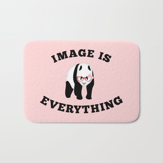 Panda Hipster Bath Mat