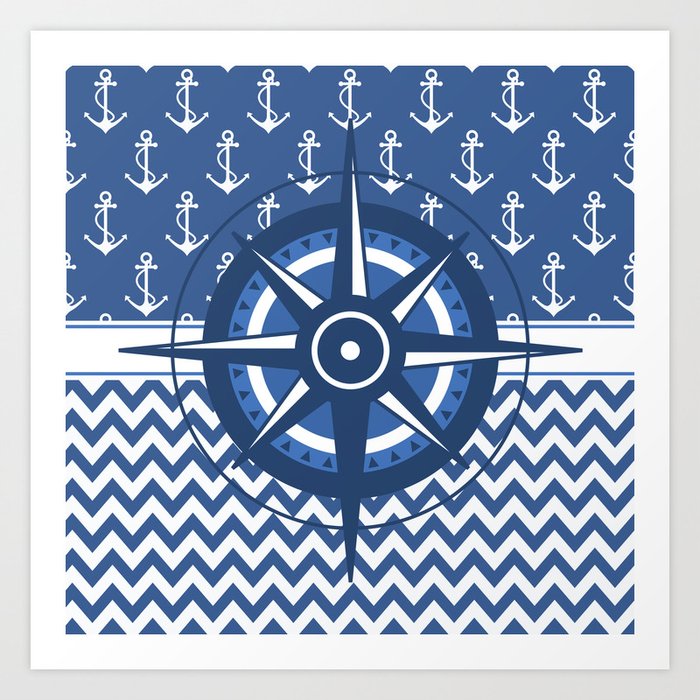 Captain's Compass Art Print