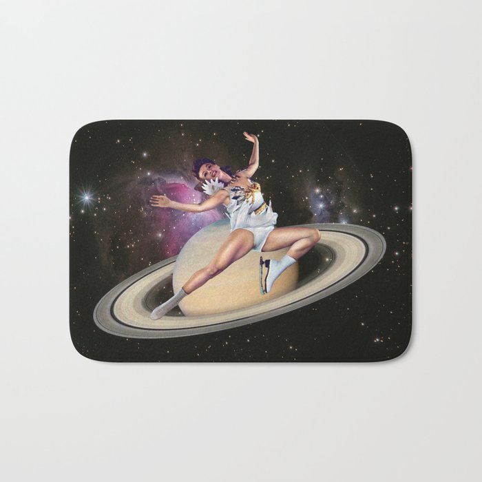 Saturn Queen // Skating in Space Bath Mat