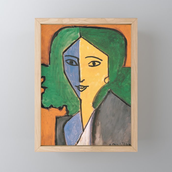 Henri Matisse - Portrait of Lydia Delectorskaya 1947  Framed Mini Art Print