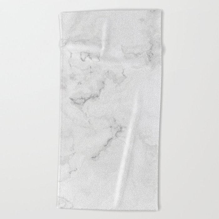 Monochromatic marble layout on solid sheet of wallpaper. Concept of home decor and interior designing Beach Towel