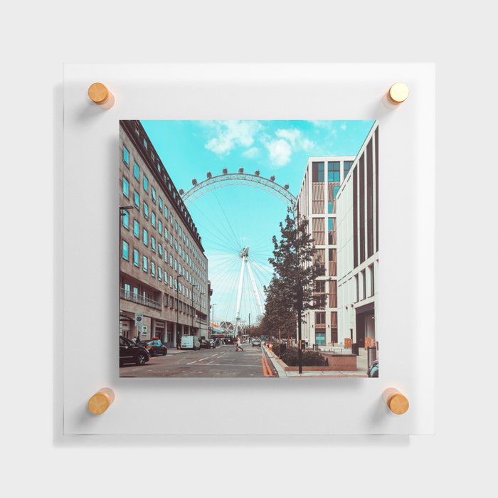Great Britain Photography - The London Eye In Down Town London Floating Acrylic Print