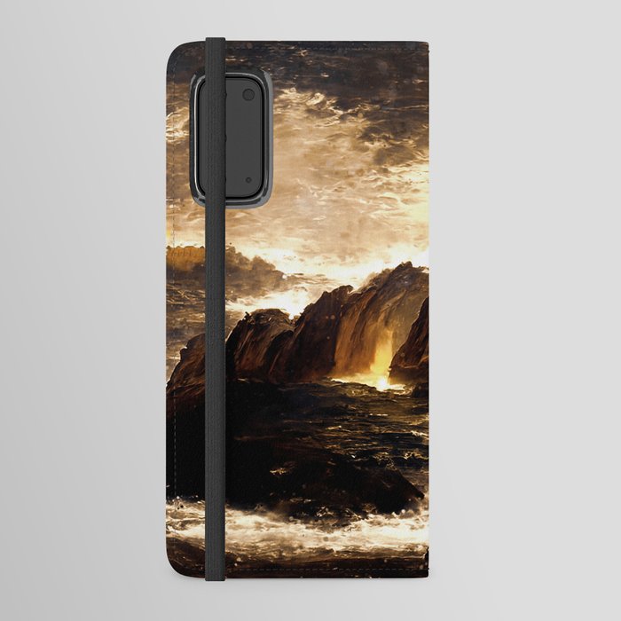 A lighthouse in the storm Android Wallet Case