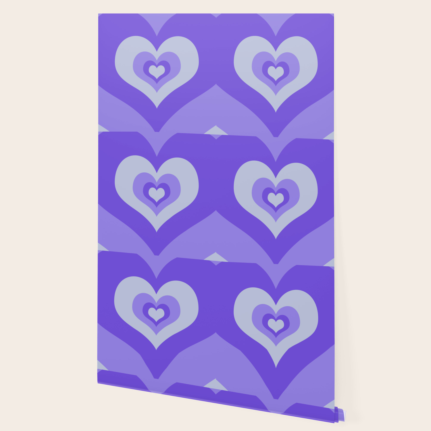 Radiating Hearts Purple Wallpaper By Blackmoonrose13 Society6