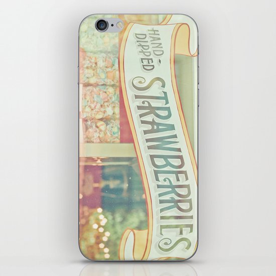 Hand-Dipped Strawberries iPhone Skin