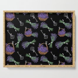 Lavender floral pattern Serving Tray