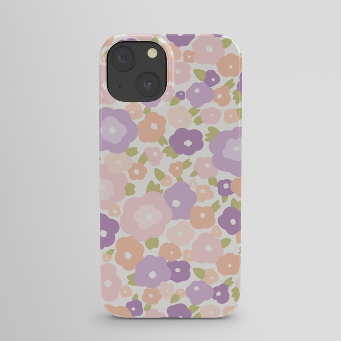 Flower Market Florence Abstract Lavender Flowers iPhone Case