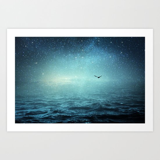 the sea and the universe Art Print