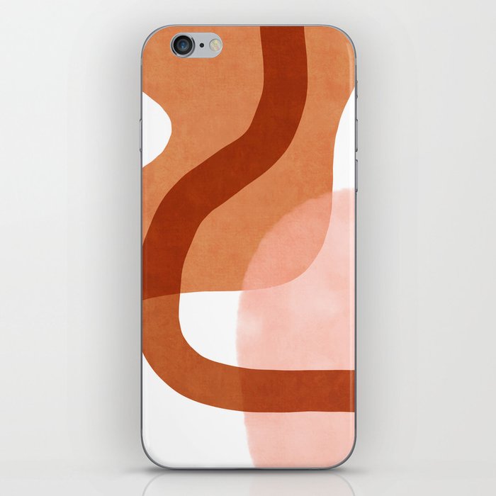 Warm abstract shapes iPhone Skin