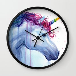 Magical Rainbow Unicorn Wall Clock