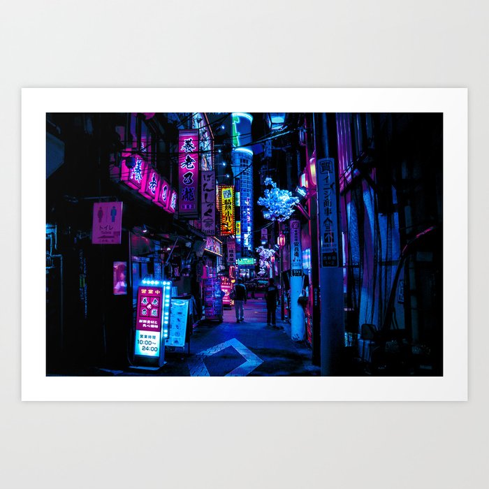 Tokyo's Moody Blue Vibes Kunstdrucke Tokyo's Moody Blue Vibes Kunstdrucke
