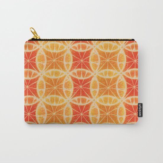 Orange Slice Pattern Carry-All Pouch