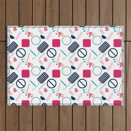 Contraception Pattern Outdoor Rug