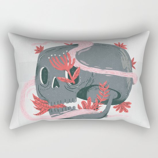 death and silence Rectangular Pillow